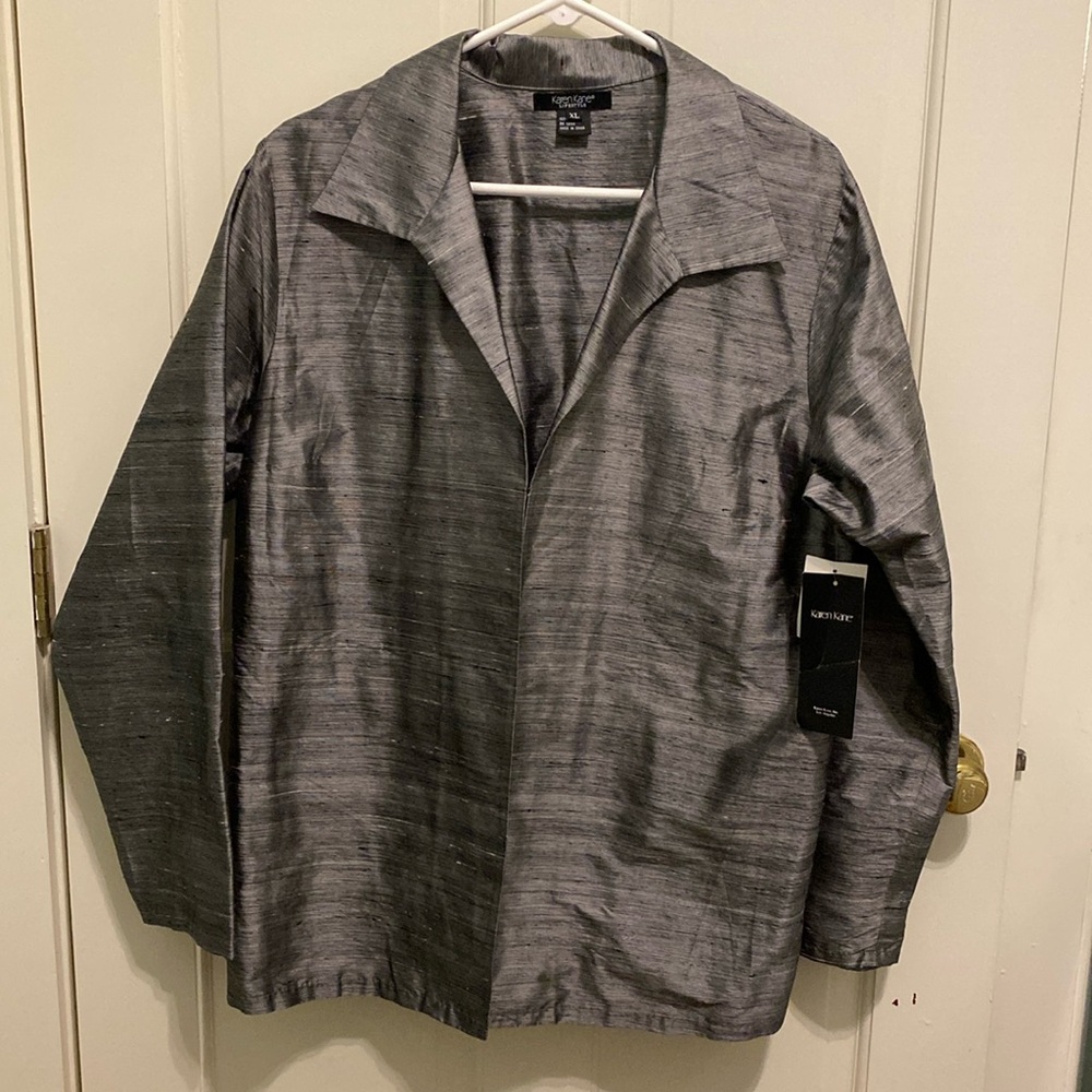 Karen Kane 100% Silk Garden Jacket XL